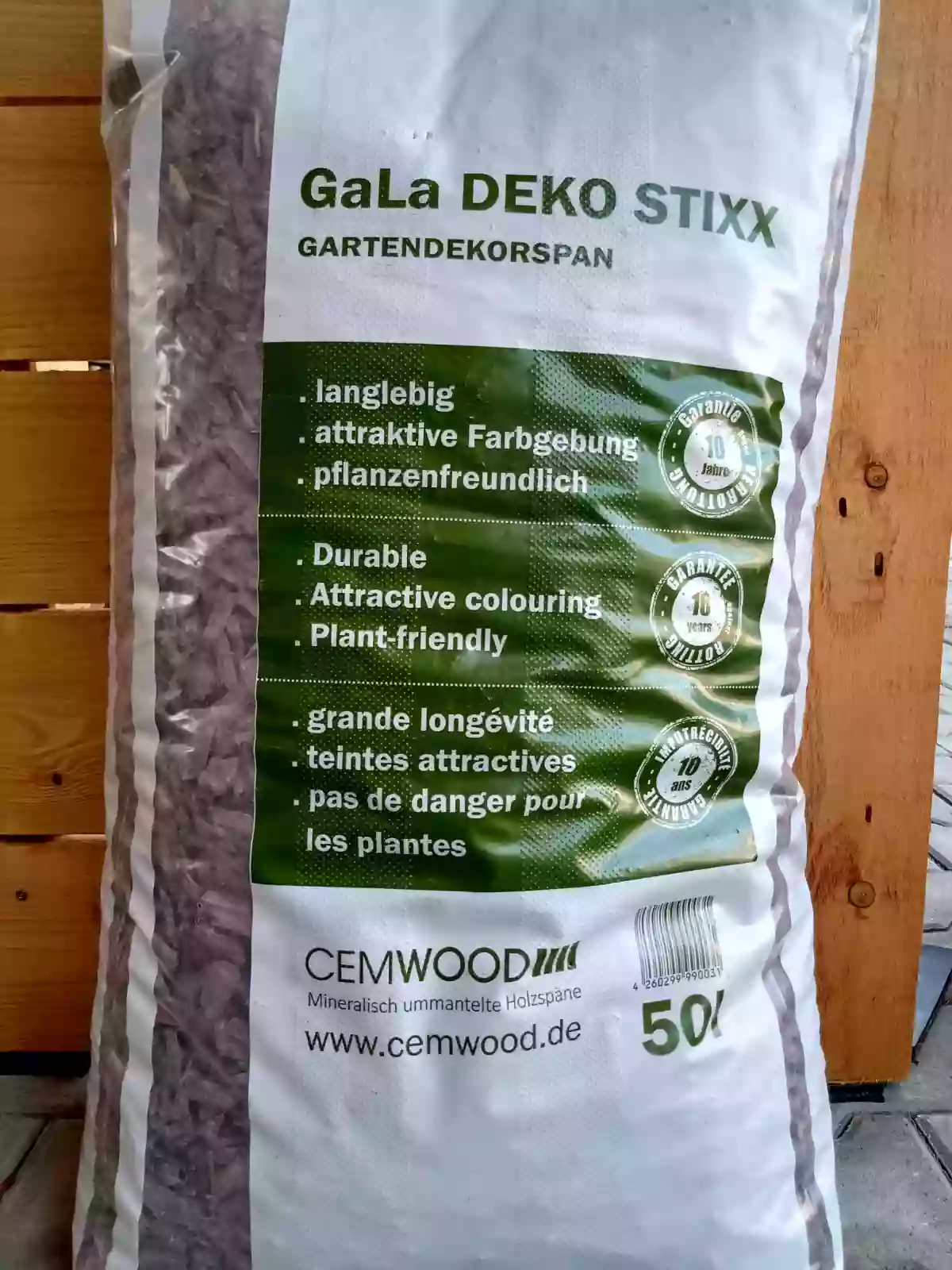 Mineralizovaná drevná štiepka GaLa DEKO STIXX - Antracit